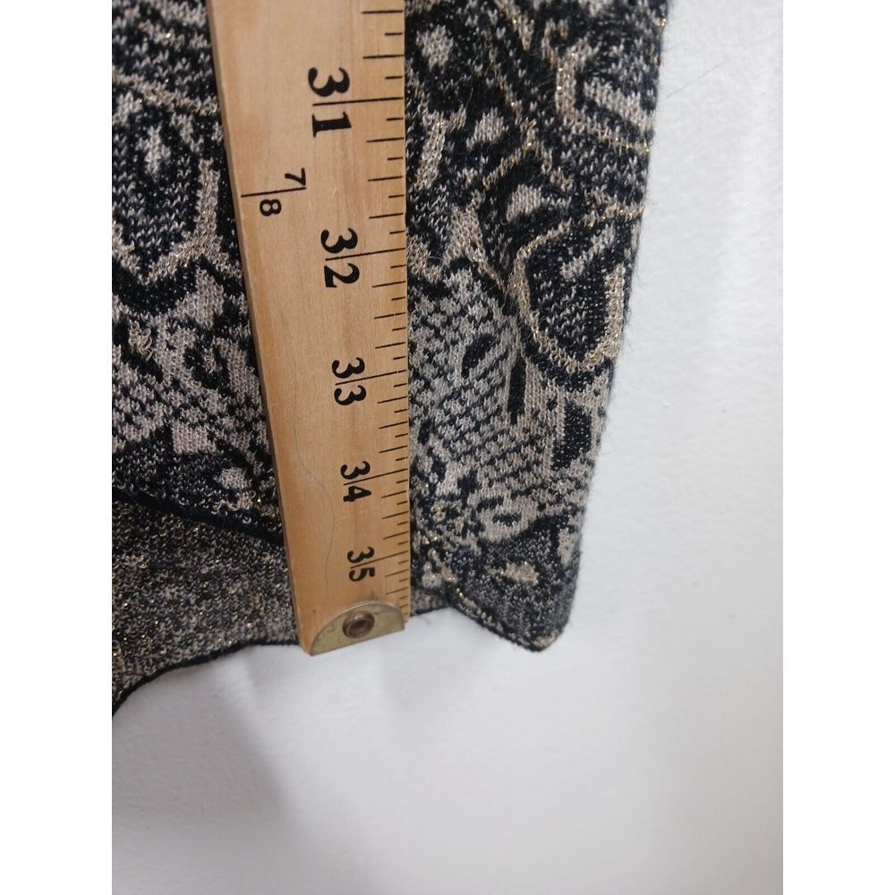 Christina Leopard print sweater with gold accents Size Large - Picture 4 of 8